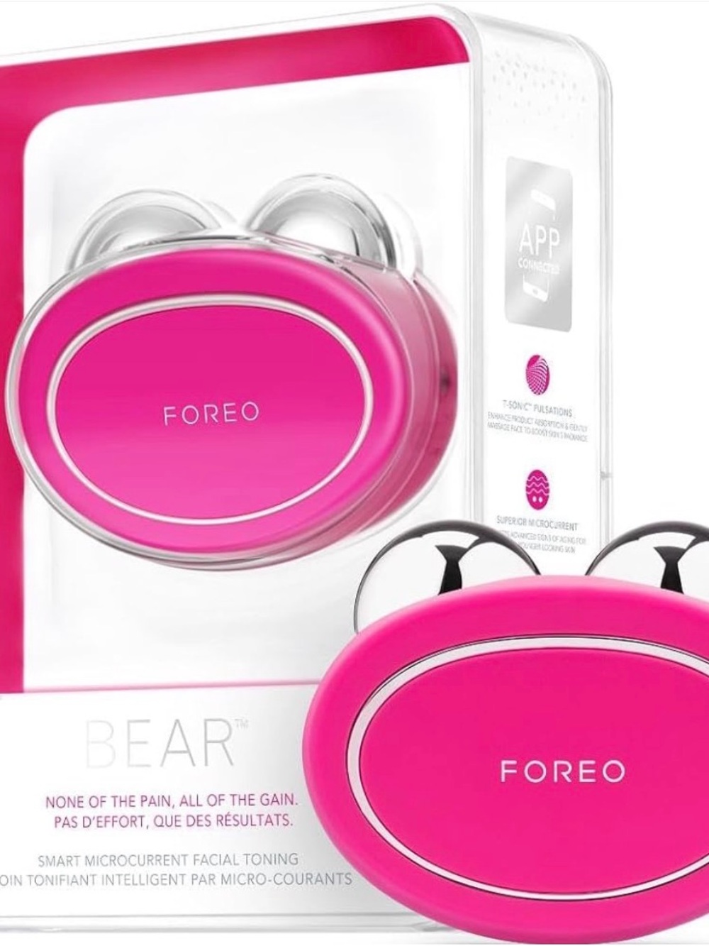 FOREO Bear Microcurrent Facial Device - Pink
